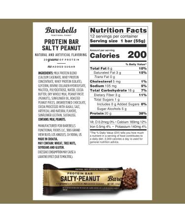 Nutritional Protein Bars Bundle with Barebells Low Sugar High Protein Variety Pack 2 x 55g Smooth Milk Chocolate Salty Peanut 2 x 55g White Chocolate Salty Peanut and 1 x Wishesla Effortles Zip Bag - Buy Online on GoSupps.com