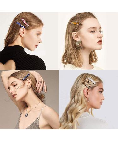 Buy CAREOR 9-Piece Multi-Color Acrylic Resin Hair Clips for Women - Stylish Crocodile Hair Clips - Buy Online on GoSupps.com