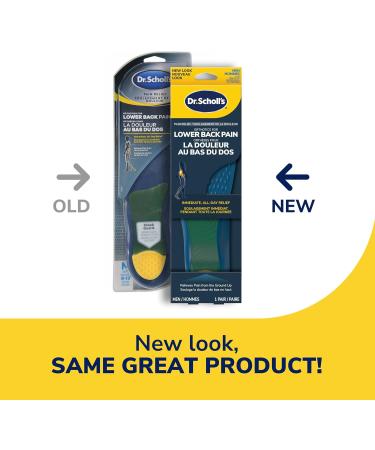 Dr. Scholl's LOWER BACK Pain Relief Orthotics. Clinically Proven Immediate and All-Day Relief of Lower Back Pain (for Men's 8-14 also available for Women's 6-10) - Buy Online on GoSupps.com