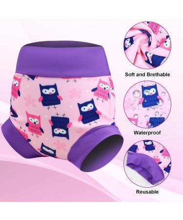 Buy Flyish Direct Reusable Swimming Diaper for Babies - Waterproof Swim Diaper for Boys & Girls (S/4T L/4T) - Purple | International Shipping Available - Buy Online on GoSupps.com