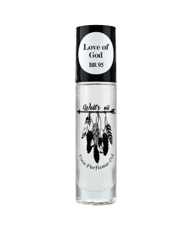 Well's Oil Perfume Oil Roll-On 10 ml / 0.33 fl Oz I Clean Rich Pure Scent Alcohol-Free Oil Based Long Lasting Concentrated Roll-on Perfumes for Women and Men (Love of God Type) 95. Love Of God