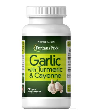 Garlic, Turmeric & Cayenne by Puritan's Pride, 60 Capsules