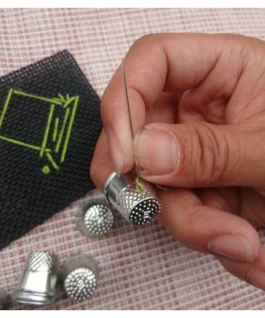 LGEGE 30PCs Silver Toned Vintage Metal Sewing Thimbles - DIY Crafts Thimble Set (19mm x 18mm) - Buy Online on GoSupps.com
