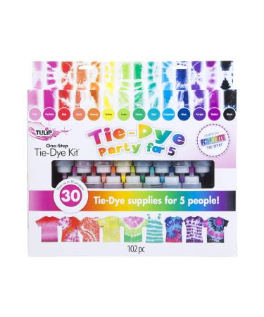 Tulip One-Step Tie-Dye Kit 15-Color Party Kit, Standard, Rainbow - Buy Online on GoSupps.com