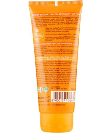 Aloe Sunscreen Tattoo Specialist Spf 50+ 100ml Cream - Buy Online on GoSupps.com