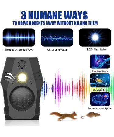 Superior Electronic Ultrasonic Rodent Repeller - Plug-in Rat, Mouse, Squirrel Repellent (White-Blue) - Buy Online on GoSupps.com