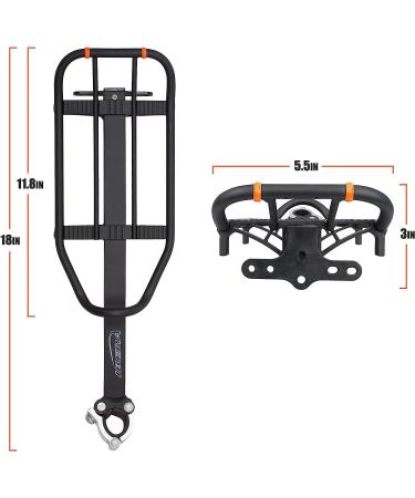 Ibera PakRak Mini Commuter Bicycle Carrier Rack - Lightweight and Durable - Buy Online on GoSupps.com