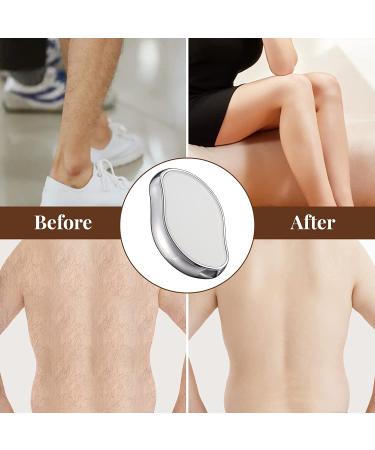 Irreshine Crystal Hair Eraser - Hair Removal for Men and Women - Gentle Skin Exfoliation - Works on All Body Parts - White - Buy Online on GoSupps.com