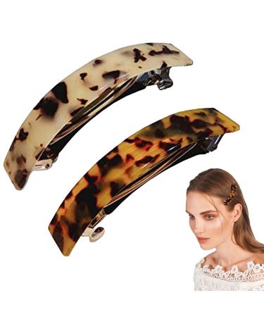 2 pieces barrette hair clip vintage style leopard hair clip hair clip hair clamp clip for women