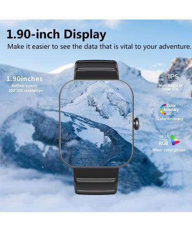 F21 Pro Blood Sugar Monitor Watch - Bluetooth Fashion Smartwatch for Non-Invasive Painless Blood Glucose Testing - Upgraded Black for Men and Women - Buy Online on GoSupps.com