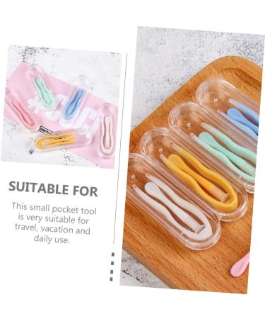 Minkissy Contact Lens Box with Tweezers & Applicator | 30-Sentence Lens Case & Remover Tool | Perfect for Safe Lens Handling - Buy Online on GoSupps.com