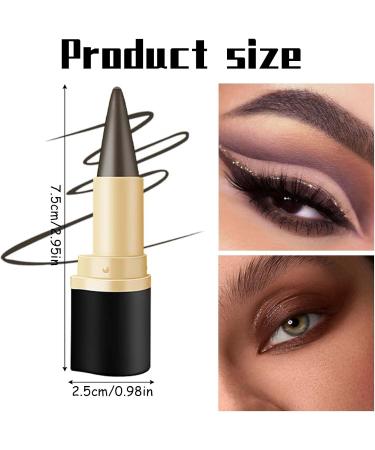 MisFun 2 pieces matte quickdrying eyeliner waterresistant gel kajal pen black quickdrying waterproof pens longlasting gel eyeliner permanent eyeliner pen brown - Buy Online on GoSupps.com