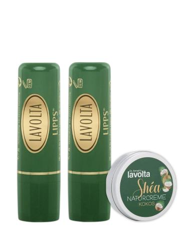 LaVolta Sh a Lipps (2 x 4.7g) + Naturcreme Classic (8ml) perfect test travel size