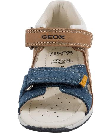 Geox Baby Boy's B Sandal Tapuz First Steps - 3.5 UK Child - Caramel Navy - Buy Online on GoSupps.com