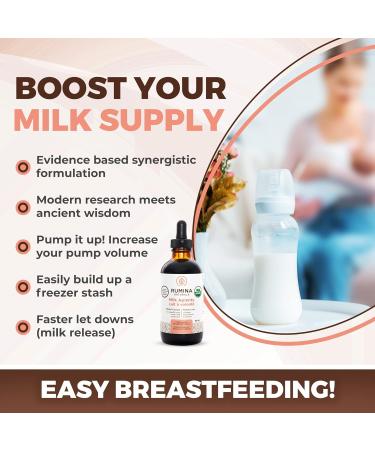 Organic Milk Aplenty Lactation Supplement - Boost Breast Milk Supply Naturally - Fenugreek Free & Vegan - 4 Oz - Buy Online on GoSupps.com