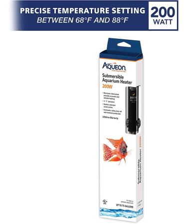 Aqueon 200 Watt Submersible Aquarium Heater for 75 Gallon Tanks - Buy Online on GoSupps.com