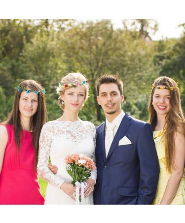 FEPITO 16 Pieces Flower Crown Headband Garland - Perfect for Festivals & Weddings - Buy Online on GoSupps.com