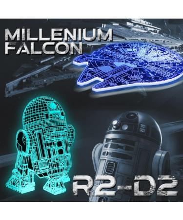 Cenove Star Wars 3D Lamp - LED Illusion Night Light with 16 Color Change & 4 Patterns | Perfect Birthday & Christmas Gifts for Kids Boys and Men Fans - Buy Online on GoSupps.com