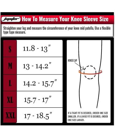 7mm Compression Knee Sleeves (1 Pair) for Squats Weightlifting - Medium Black - Men & Women - Buy Online on GoSupps.com