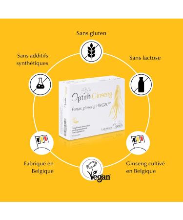 Natural Aphrodisiac Ginseng for Men Erection 30 Capsules - Capsules 1 Month | Panax Supplement Korean Red Ginseng Belgium Grown High Ginsenosides | Optim Ginseng - Buy Online on GoSupps.com