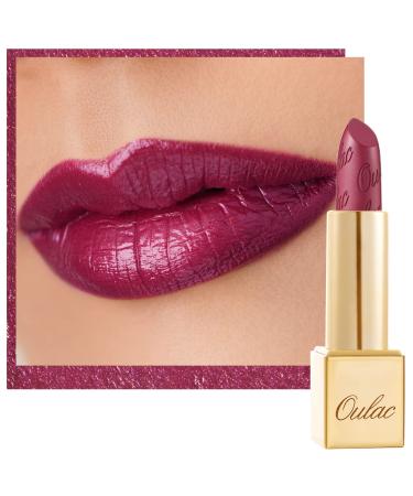 Oulac Metallic Burgundy Lipstick for Women  High Impact Lipcolor with Moisturizing Creamy Formula  Vegan & Cruelty-Free  Full-Coverage Lip Color 4.3 g/0.15 oz (Love Particle(03)) Love Particle(03) Metallic Burgundy