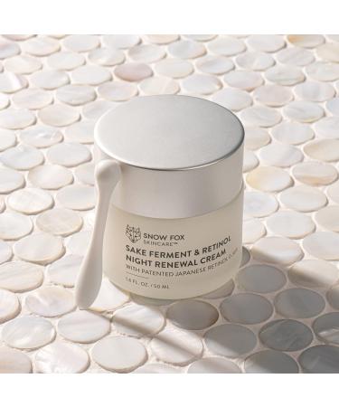 Buy Snow Fox Skincare Sake Ferment & 0.30% Retinol Night Cream - Patented Japanese Technology for Youthful Skin | Smooth Fine Lines Reduce Redness Strengthen Skin Barrier - International Shipping Available - Buy Online on GoSupps.com
