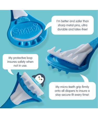 5-Pack Snappi Cloth Diaper Fasteners for Toddlers - Replaces Pins, Use with Prefolds and Flats - Neutral - Buy Online on GoSupps.com
