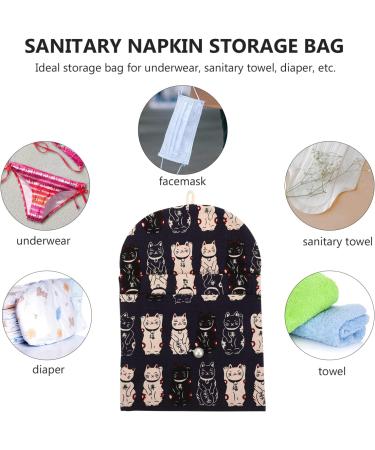 Ciieeo Lucky Cat Storage Pocket Holder - Blue Diaper Bag Insert for Breastfeeding & Travel | Japanese Cotton - Buy Online on GoSupps.com