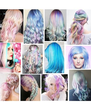 18 PCS Colored Hair Extensions 21Inch - Heat-Resistant Synthetic Crazy Hair Accessories - Clip-In Hair Highlights for Women - Multi-Colored - Ideal for Holiday Parties - Buy Online on GoSupps.com