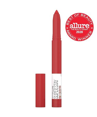Maybelline Super Stay Ink Crayon Lipstick - Make Moves Red Nude, 8Hrs Longwear Lip Makeup (0.04 oz) - Buy Online on GoSupps.com