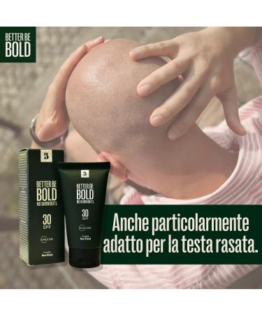 BETTER BE BOLD SPF 30 matting sun fluid for baldness and face. Sun protection with UVA and UVB filters. Waterproof absorbs quickly. Coral friendly and fragrance-free. Made in Germany - Buy Online on GoSupps.com