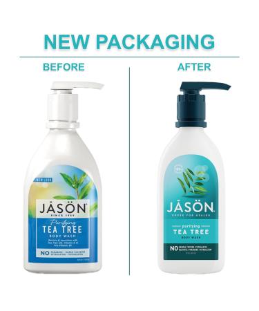 JASON Natural Body Wash & Shower Gel Purifying Tea Tree White 30 Fl Oz (Pack of 1) & Moisturizing Creme Vitamin E 25 000 Age Renewal 4 Oz (Packaging may vary) - Buy Online on GoSupps.com