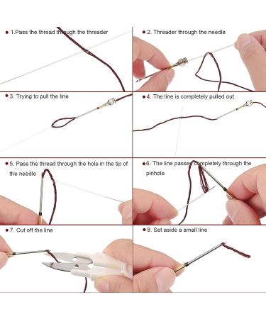 Punch Needle Tool Set - 10 Pcs Wooden Handle Embroidery Pens, Seam Ripper, Scissors, Threader - Ideal for Embroidery, Cross Stitching Beginners - Buy Online on GoSupps.com