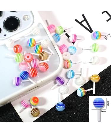 Lollipop Nail Art Decorations - 100PCS 3D Resin Candy Charms for DIY Nail & Slime Crafts - Buy Online on GoSupps.com