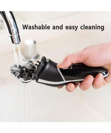 MAX-T Men's Electric Shaver - Corded/Cordless 3D Rotary Razor with Trimmer - Wet/Dry Shaving - Painless - Black - Buy Online on GoSupps.com