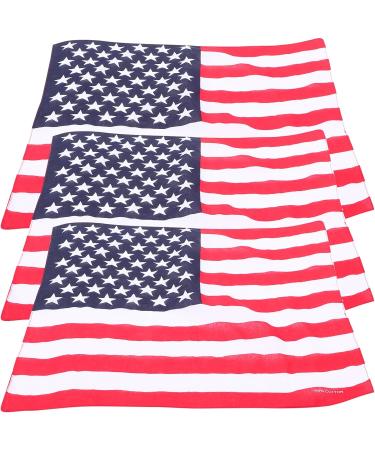 3Pcs American Flag Bandana Headwear | USA Patriotic Accessories for Unisex - International Shipping Available - Buy Online on GoSupps.com