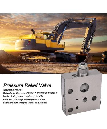 Relief Valve Pressure Reducing Valve for PC200-7 PC200-8 PC300-8 Excavators - Alloy Steel Replacement Part - Buy Online on GoSupps.com
