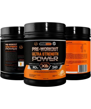 Healthy Fusion Pre-Workout with Beta Alanine L-Arginine AAKG Creatine Caffeine and Taurine | Increases Muscle Development | Stimulates and Improves Endurance | Orange Taste | 300g - Buy Online on GoSupps.com