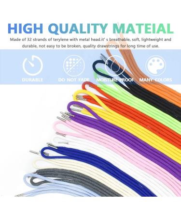 24Pcs 12 Colors Drawstring Replacement Cords with Threaders and Cord Locks - 51 Long - Buy Online on GoSupps.com