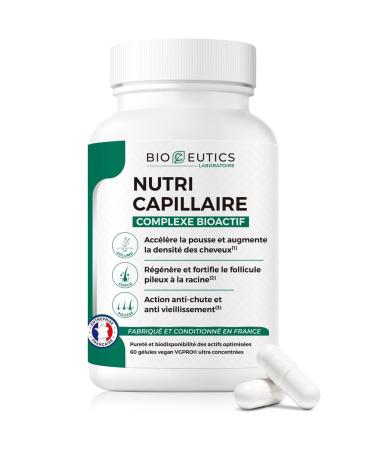 BioCeutics Hair Food Supplement Bioceutics - Growth Growth Anti Loss Anti Hair Loss - Men Women - Biotin Selenium Zinc Copper Iron Vitamin A B D E - 60 Capsules 30 Day Treatment