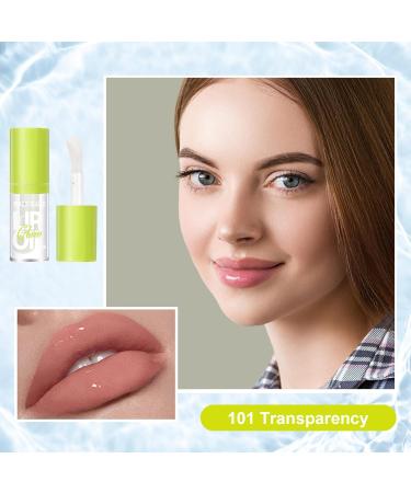 LOPHE Plumping Lip Oil Makeup Lip Gloss Crystal Jelly Lip Care Oil Long Moisturizing Lip Gloss Tinted Lip Oil Non-Sticky FInish High-Shine 12 Hours Hydrating Light Clear Liquid Lipsticks(White) - Buy Online on GoSupps.com