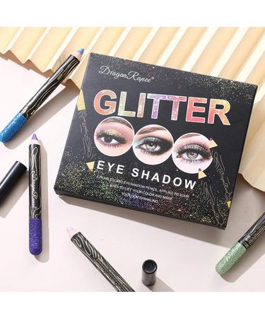 Shimmer Eyeshadow Stick | Glitter Eyeshadow Stick Set - Waterproof Eyeshadow Kit Long-Lasting Cream Eye Shadow Stick Makeup for Women Girls Gifts Uwariloy - Buy Online on GoSupps.com