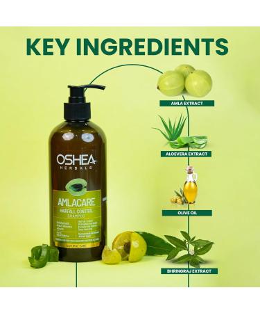 Oshea Herbals Amla Care Hairfall Control Shampoo - 500ml | Best Hair Fall Solution - International Shipping Available - Buy Online on GoSupps.com