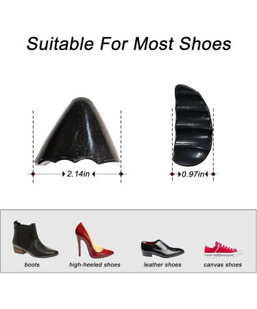Toe Inserts for Shoes - Tighten Fit & Comfort | Shoe Fillers for Men & Women (2 Pairs Black Pointy - Buy Online on GoSupps.com