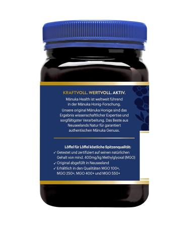 Buy Manuka Health MGO 400+ & MGO 100% Pure Manuka Honey Bundle - 500G | Premium New Zealand Honey with Certified Methylglyoxal - Buy Online on GoSupps.com