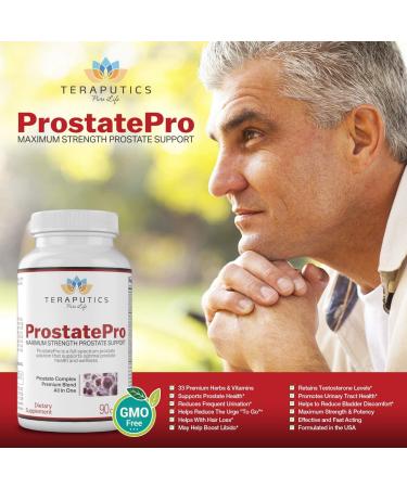 ProstatePro - Saw Palmetto Prostate Health Supplement for Men | Non GMO Bladder Control & DHT Blocker - 90 Capsules - Buy Online on GoSupps.com