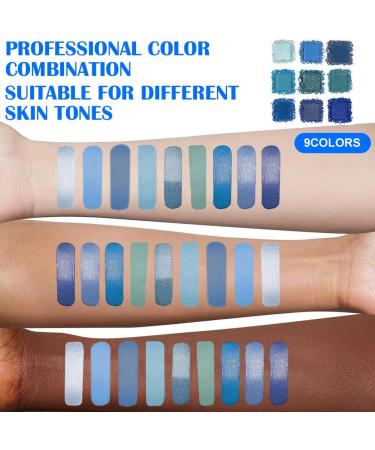 Palette de Fards Paupi res Palette Ombre Paupi res 9 Couleurs Brillant Mat Bleu Professional Makeup Palette de Fards Paupi res Ultimate Shadow Imperm able Longue dur e - Buy Online on GoSupps.com