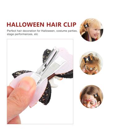 Beaupretty Halloween Bowknot Hair Clips - 4 Pcs Glitter Spider Hair Accessories for Kids - Buy Online on GoSupps.com