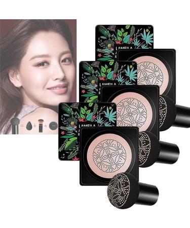 Concealer Whitening Moisturizing Air-Permeable Natural Brighten Face Base Tone Mushroom Head Air Cushion Foundation BB Cream-Light Skin Tone - Buy Online on GoSupps.com