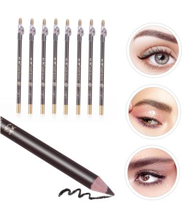 OHPHCALL 8pcs Coffee Wooden Pencil Sharpeners Eyebrow Pencils Makeup Tool Makeup Pencils 1 count (Pack of 1) Coffee - Buy Online on GoSupps.com